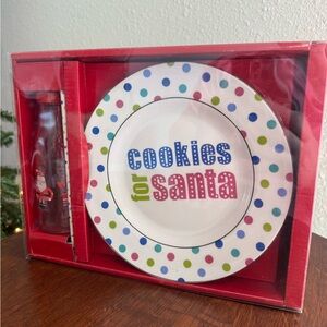Festive Cookies for Santa Plate Set